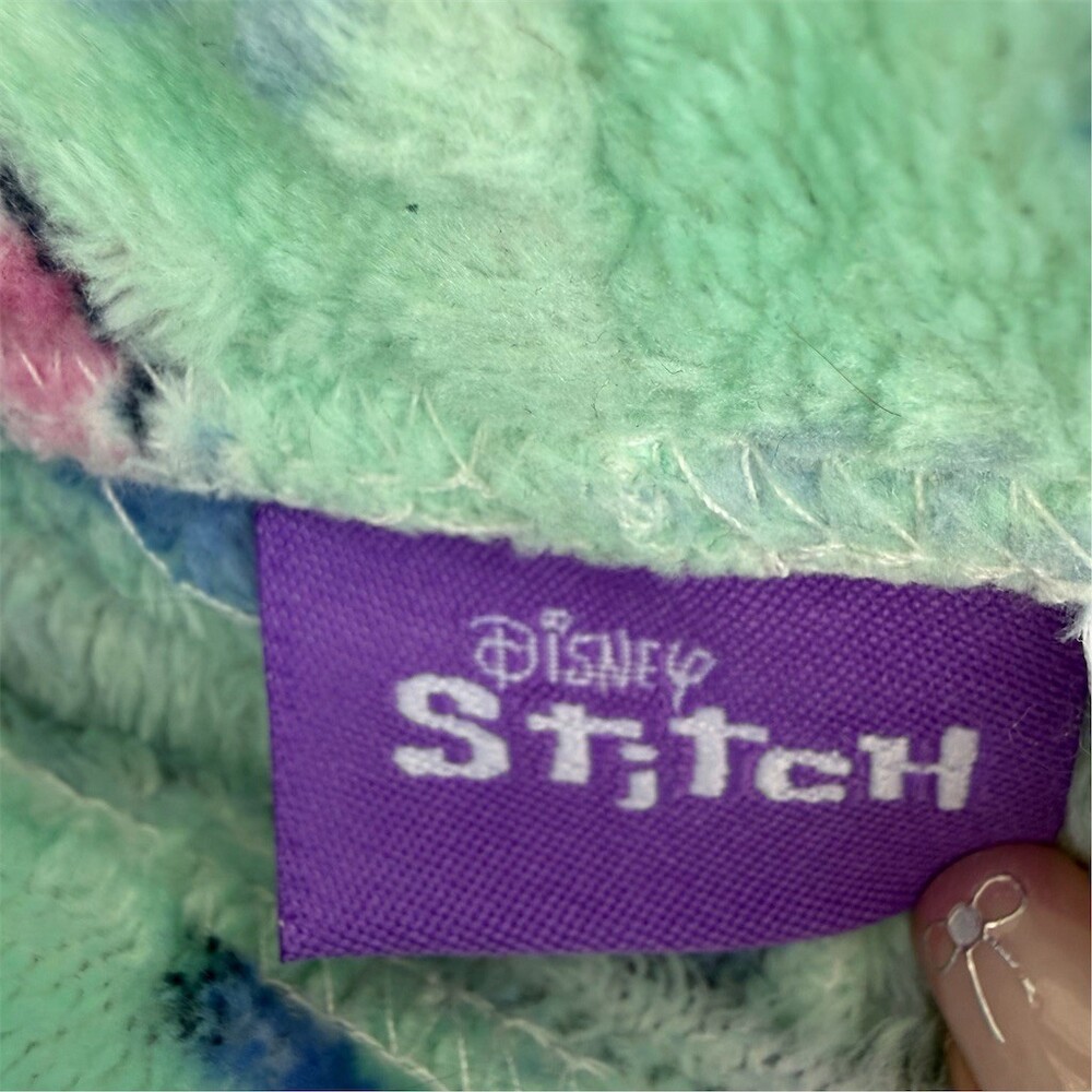Disney Lilo & Stitch Pajama Pants Womens XL Mint Green Stitch Print Plush - Picture 9 of 10